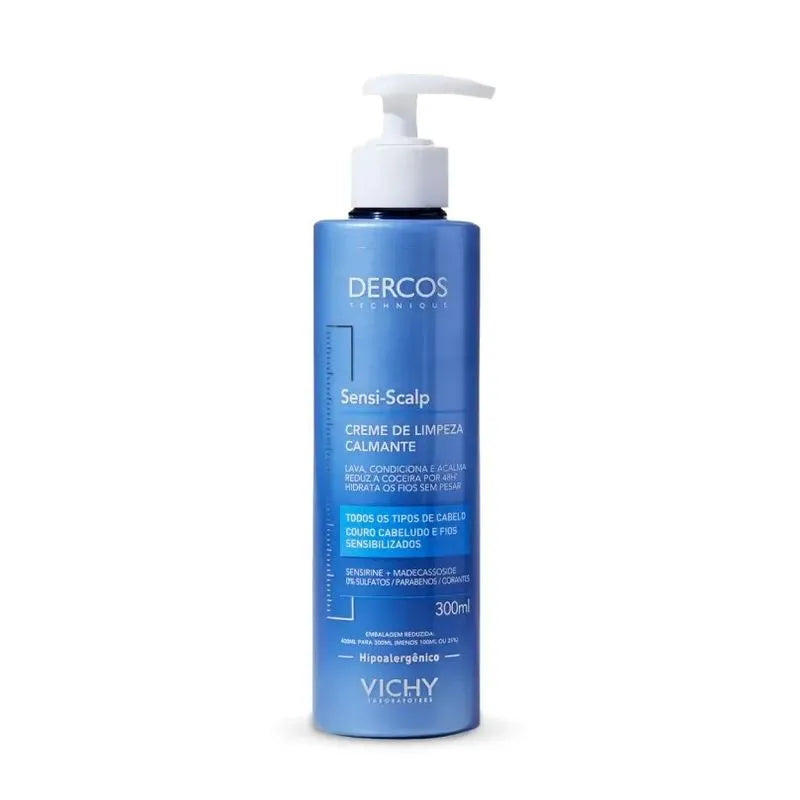 Creme de Limpeza Calmante Dercos Sensi-Scalp 300ml