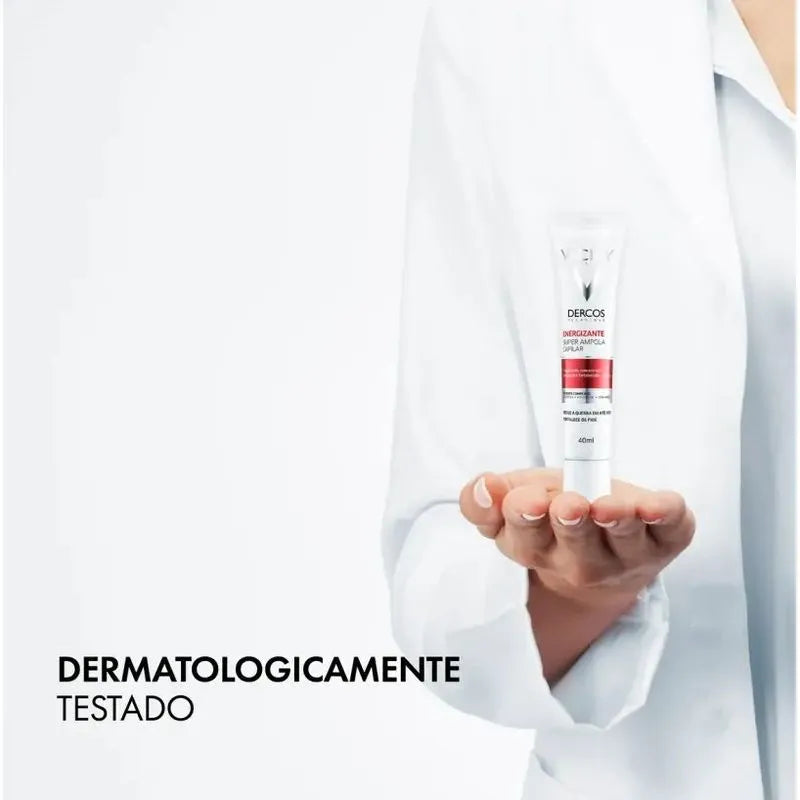 SUPER AMPOLA CAPILAR VICHY DERCOS ENERGIZANTE TRATAMENTO ANTIQUEBRA 40ML