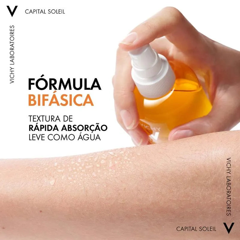 Água Solar Protetora Hidratante Corporal Vichy - Capital Soleil Fps50 200ml