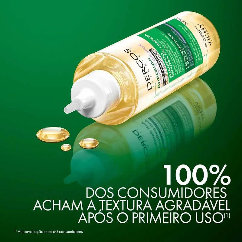Espuma de Limpeza Vichy Dercos Anticaspa Para Cabelos Crespos e Cacheados 200ml