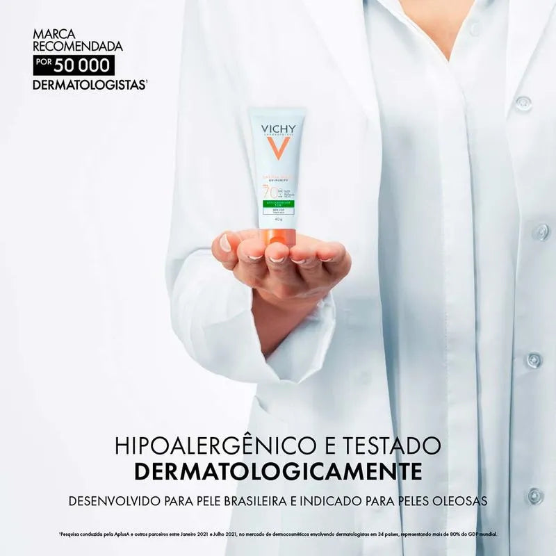 Protetor Solar Facial Vichy – Capital Soleil Purify 40g