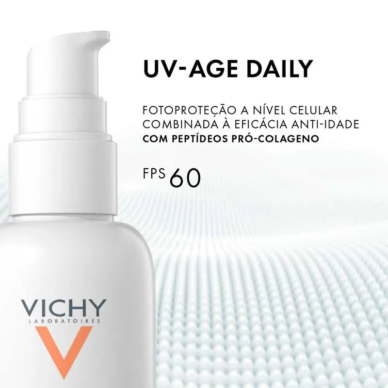 Protetor Solar Facial Vichy – UV-Age Daily FPS60 40g