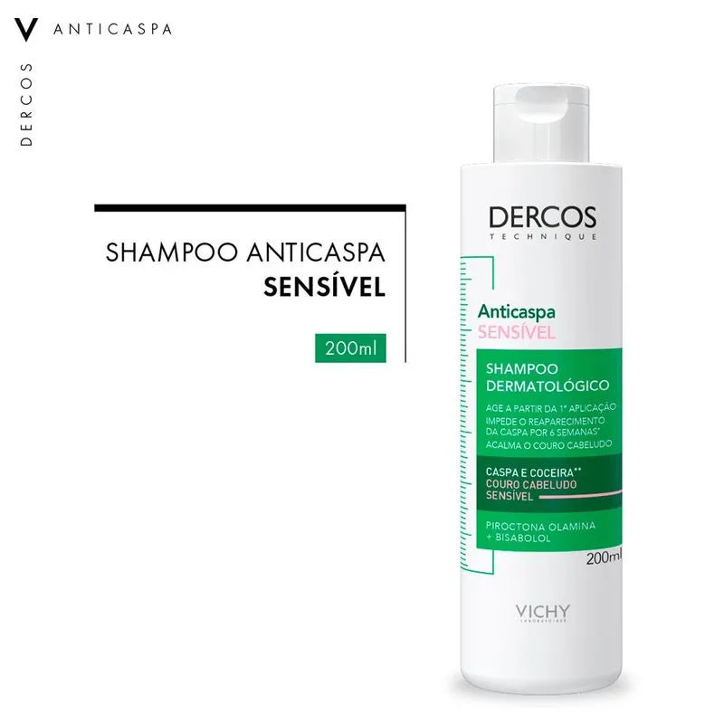 Vichy Dercos Shampoo Anticaspa Sensível 200ml