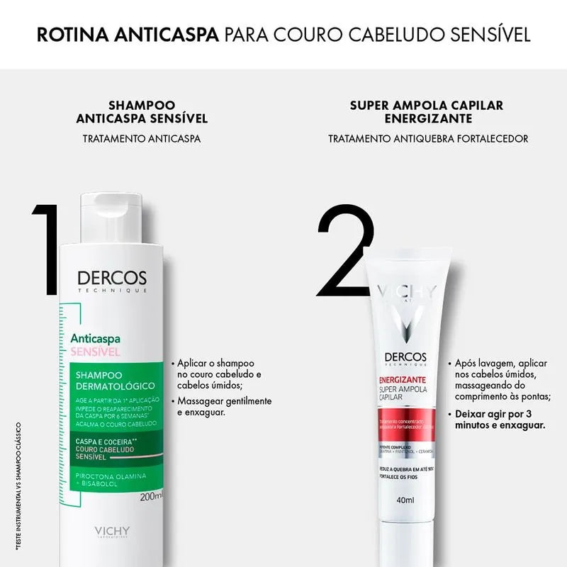 Vichy Dercos Shampoo Anticaspa Sensível 200ml