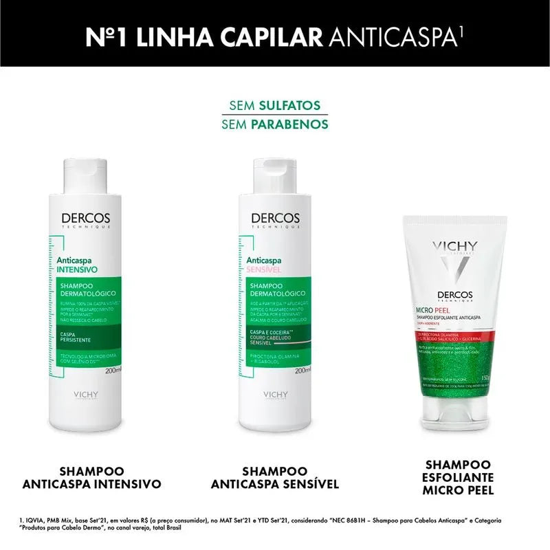 Vichy Dercos Shampoo Anticaspa Sensível 200ml