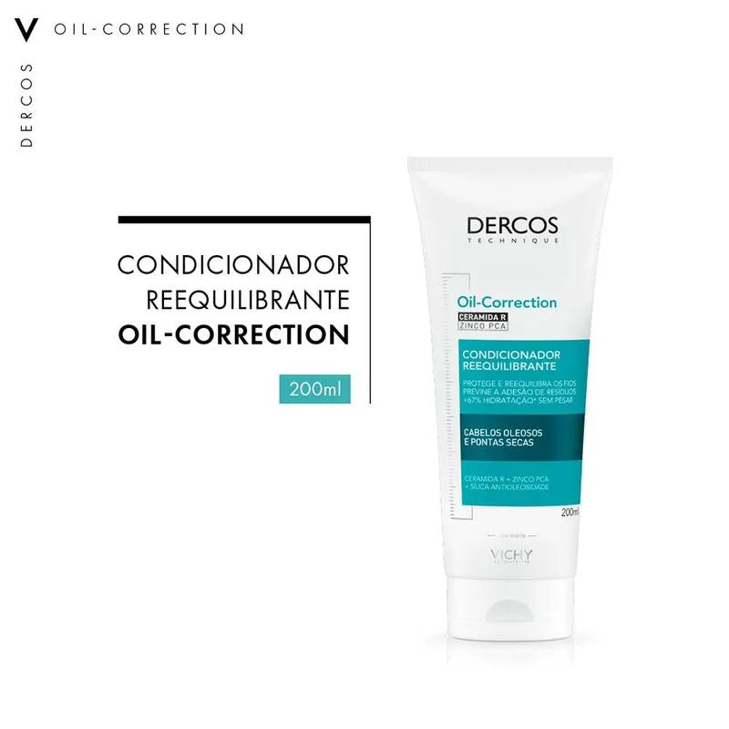 Vichy Dercos Oil-Correction Condicionador Reequilibrante 200ml